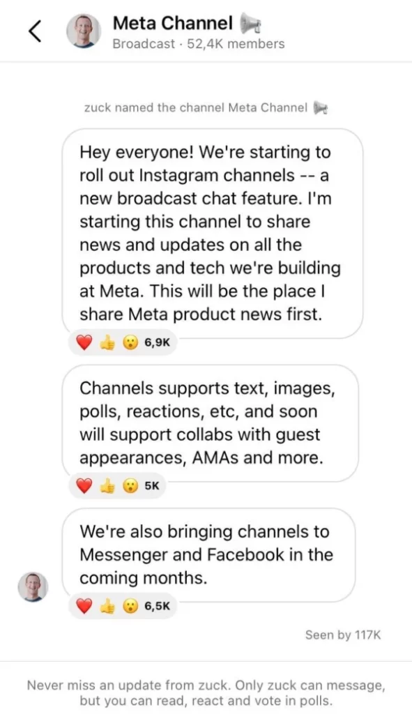Ցուկերբերգը ներկայացրել է Instagram-յան ալիքները